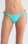 Becca Side Tie Bikini Bottoms In Aqua