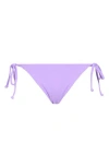 Becca Side Tie Bikini Bottoms In Lilac