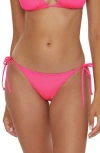 Becca Color Code Side Tie Bikini Bottoms In Pink