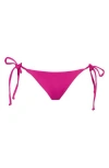 Becca Side Tie Bikini Bottoms In Pomegranate