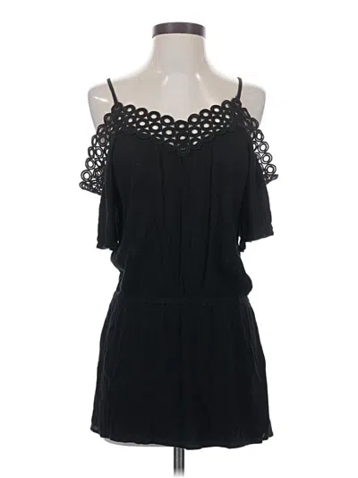 Pre-owned Becca Sleeveless Top Black Cold Shoulder Neckline Tops
