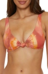 Becca Solar Energy Knotted Bikini Top In Multi