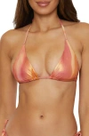 Becca Solar Energy Triangle Bikini Top In Multi