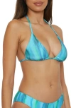 Becca Solar Energy Triangle Bikini Top In Pool/lagoon