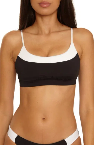 Becca Sport Mode Bralette Bikini Top In Black