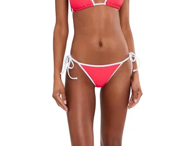 Becca Sport Mode Demi Basic Tie Side Bottom In Red