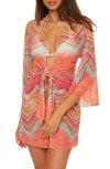 Becca Summer Sunrise Tie Front Tunic