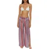 Becca Sundown Knit Cover-up Pants In Fire,pool Mutli