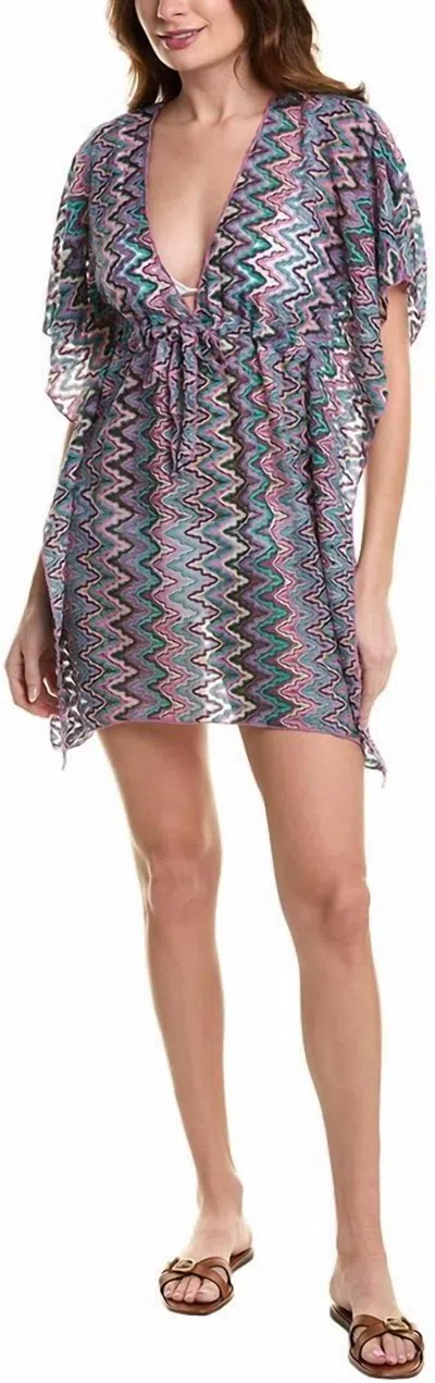 Becca Sundown Knit Tunic Cover Up In Verde Malva In Blue