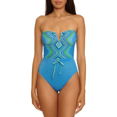 Becca Sunrise One-piece Swimsuit In Blue