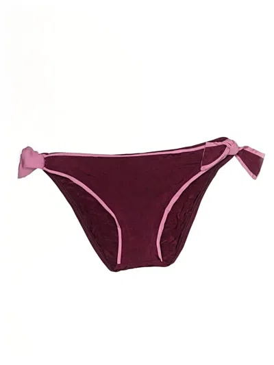 Pre-owned Becca Swimsuit Bottoms In Burgundy