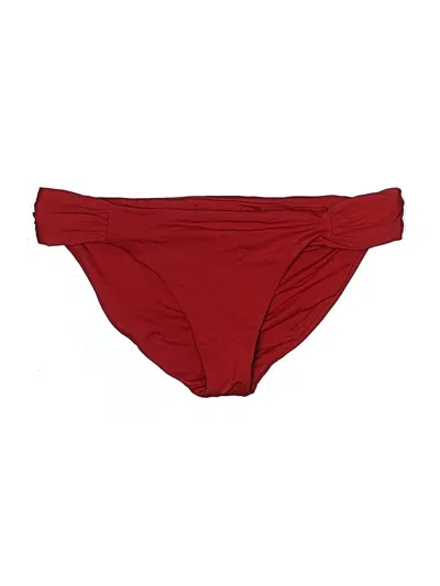 Pre-owned Becca Swimsuit Bottoms In Burgundy