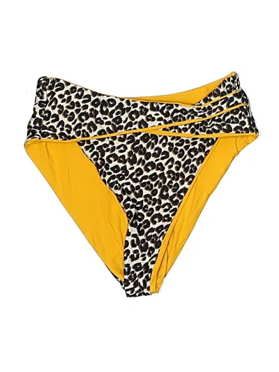 Pre-owned Becca Swimsuit Bottoms In Yellow