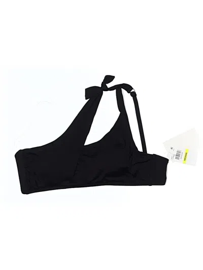 Becca Swimsuit Top Black Solid Pattern Swimwear