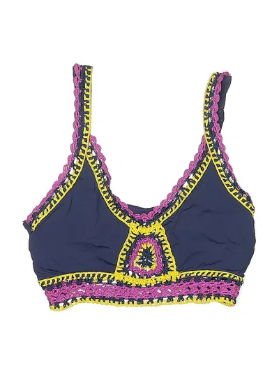 Pre-owned Becca Swimsuit Top Blue Swimwear