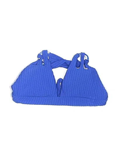 Pre-owned Becca Swimsuit Top Blue Swimwear