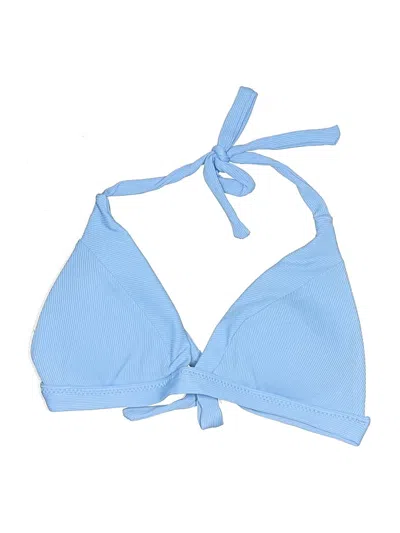 Pre-owned Becca Swimsuit Top Blue Swimwear