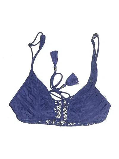 Pre-owned Becca Swimsuit Top Blue Swimwear
