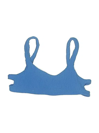 Pre-owned Becca Swimsuit Top Blue Swimwear