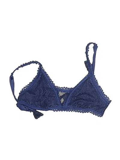 Pre-owned Becca Swimsuit Top Blue Swimwear
