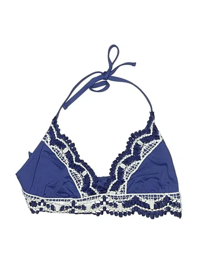 Pre-owned Becca Swimsuit Top Blue Swimwear