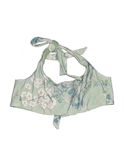 Pre-owned Becca Swimsuit Top Green Swimwear