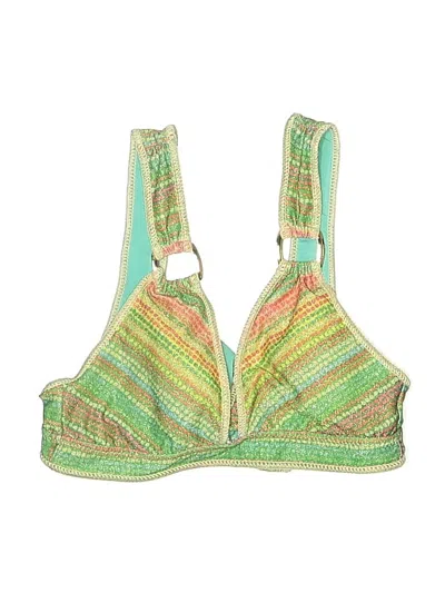 Pre-owned Becca Swimsuit Top Green Swimwear