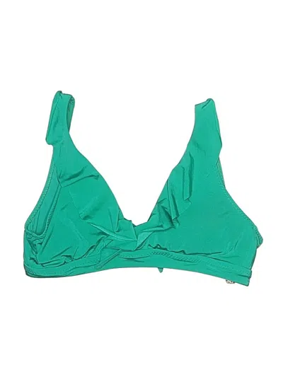 Pre-owned Becca Swimsuit Top Green Swimwear