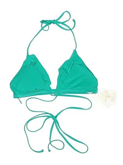 Pre-owned Becca Swimsuit Top Green Swimwear