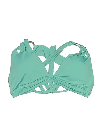 Pre-owned Becca Swimsuit Top Green Swimwear