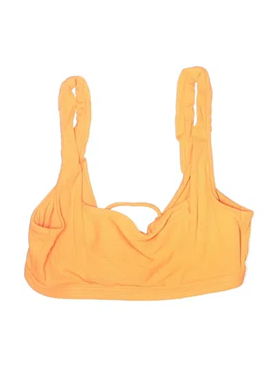 Pre-owned Becca Swimsuit Top Orange Swimwear