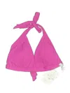 Becca Swimsuit Top Pink Solid Pattern Swimwear In Pink