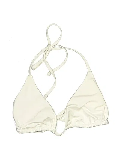 Pre-owned Becca Swimsuit Top White Swimwear