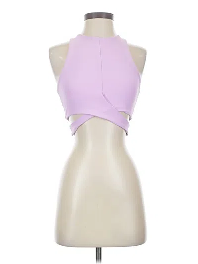 Pre-owned Becca Tank Top Purple Halter Neckline Tops