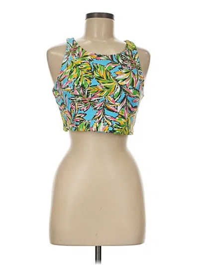 Pre-owned Becca Tank Top Yellow Strapless Neckline Tops