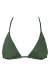 Becca Triangle Bikini Top In Green