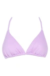 Becca Triangle Bikini Top In Purple