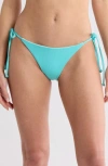 Becca Triangle Bikini Top In Aqua