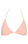 Becca Triangle Bikini Top In Cream Puff