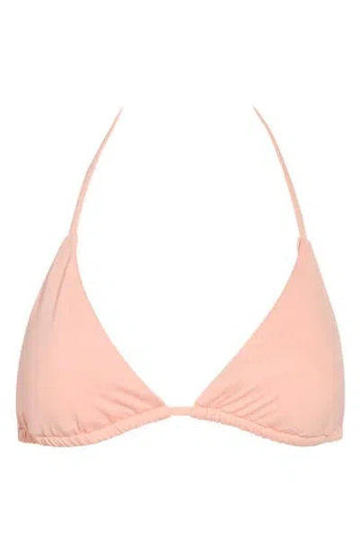 Becca Triangle Bikini Top In Cream Puff