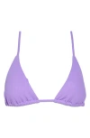 Becca Triangle Bikini Top In Lilac