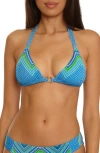 Becca Triangle Bikini Top In Multi