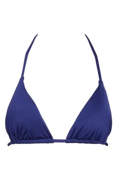 Becca Triangle Bikini Top In Navy