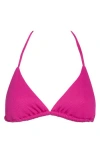 Becca Triangle Bikini Top In Pomegranate