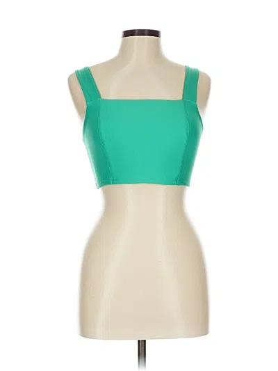 Pre-owned Becca Tube Top Green Square Neckline Tops