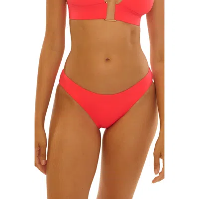 Becca 'twist & Turns' Bikini Bottoms In Red