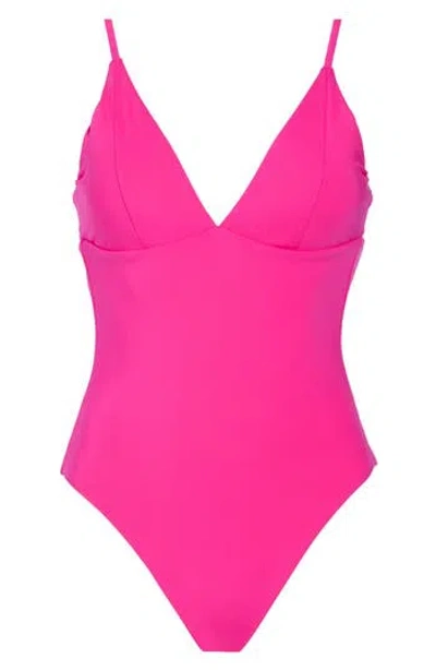 Becca V-neck Underbust One Piece Swimsuit