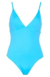 Becca V-neck Underbust One Piece Swimsuit In Blue