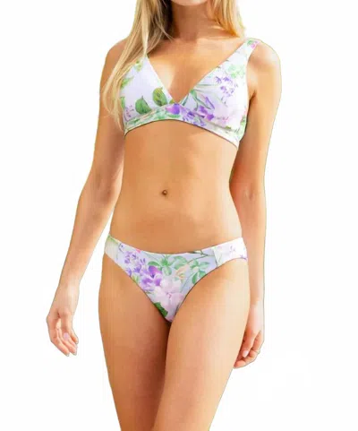 Becca Virtue Everglade Banded Top In Green In Multi