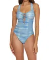 Becca Washed Away One-piece Swimsuit In Blue